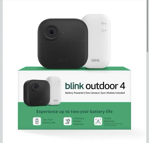 New Blink Outdoor 4 (4th Gen) Smart Security Camera Wire Free W/ Sync Module