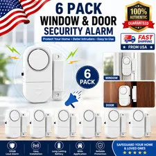 6 PCS WIRELESS Home Window Door Burglar Security ALARM System Magnetic Sensor