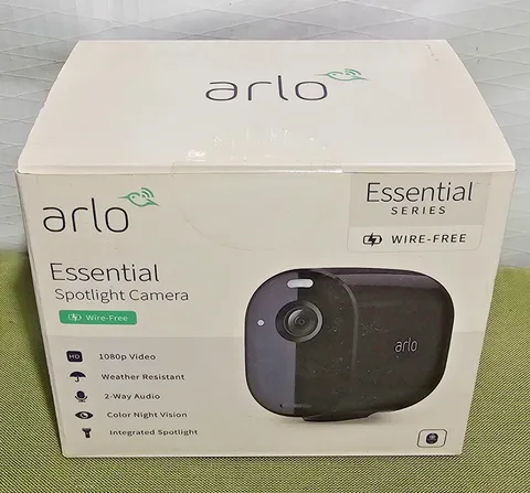 Arlo Essential Spotlight Camera 1080p VMC2030B-100CNS Black New Sealed!