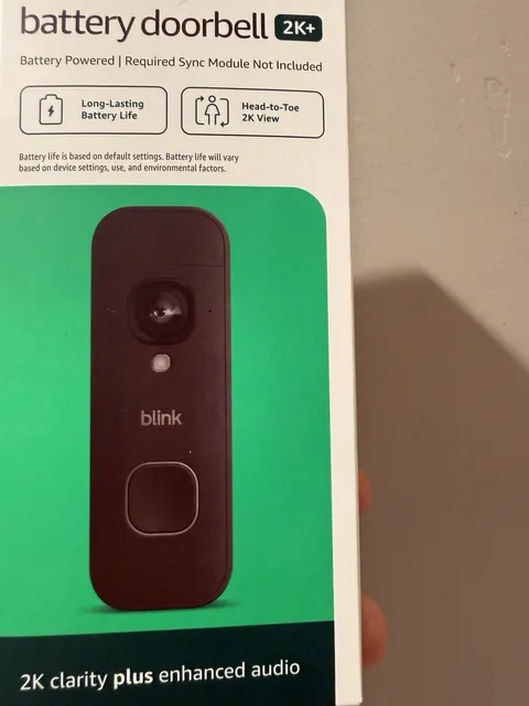 Blink Wireless Video Doorbell Newest Model 2K+ video doorbell, New Sealed
