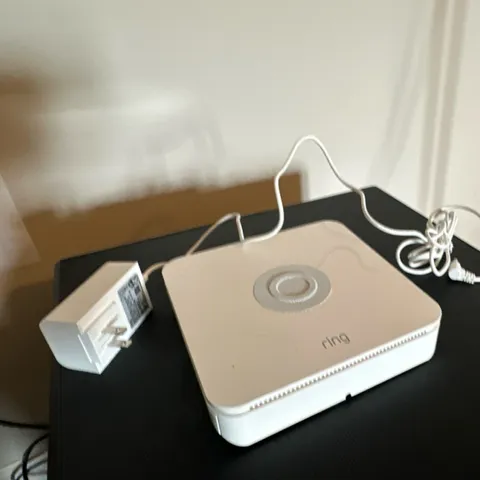Ring Base Station US Z-Wave Plus Home Alarm System Hub White with Power Adapter