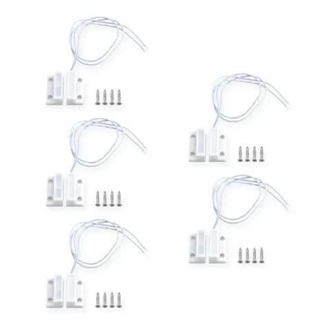 Magnetic Reed Switch NC Surface Mount Wired Door Window Contact Sensor with A...