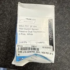 ACUITY Controls SENSOR SWITCH WSX PDT  WH WALL 120/277v
