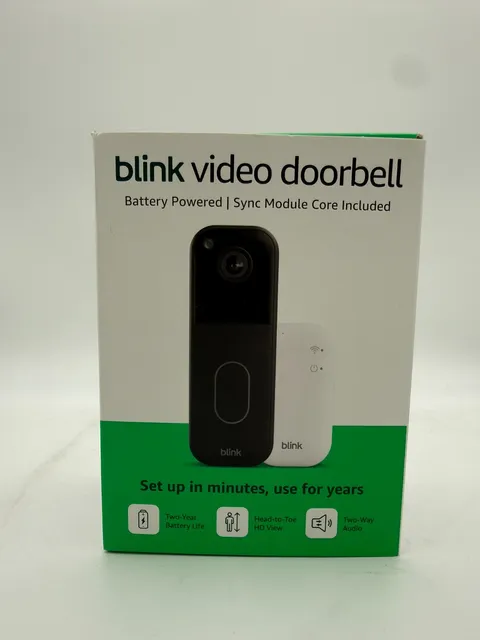 New Blink Video Doorbell – Head-to-toe HD view, Fast Shipping