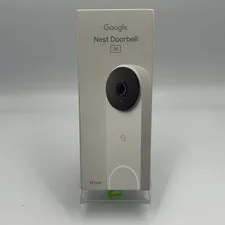 New Google Nest DoorBell 3rd Gen 2K Doorbell Camera Snow G6PPP