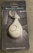 Safe Sound Personal Alarm Self-Defense Siren 125 DB Decibels Keychain White