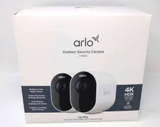 Arlo Ultra Security Camera 4K 3rd Gen 2025 Release 2 Cameras with Smart Hub NEW