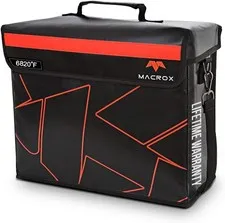 Fireproof Waterproof Document Bag with Lock Heavy Duty Storage for Files & Valu-