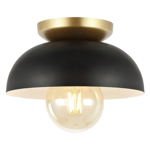 JONATHAN Y 8.5" Black/Gold 1-Light Modern 8.5 in, Painting