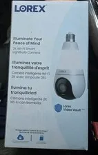 Lorex 2K Wi-Fi Smart LED Ai Lightbulb Camera with Night Vision New In Sealed