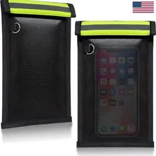 2 Pack Military Grade Faraday Bags for Phones & Car Keys, Anti-Tracking Anti-...
