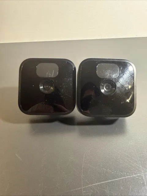 Lot of 2 Blink Outdoor 3rd Gen Security Camera Black BCM00401U For Parts Only