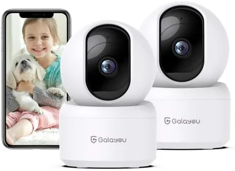 Indoor Security Camera 2K, Pet Camera, 360 Degree 2.4G Wifi Home Security Camera