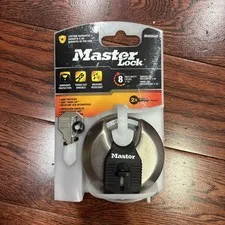 Master Lock M40XKAD Magnum Heavy Duty Stainless Steel Discus Padlock with 2 Keys