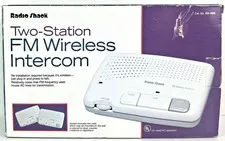 Radio Shack Two-Station FM 2 Wireless Intercoms 43-486  parents House Safety