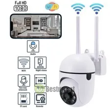 HD 1080p Wireless Outdoor Wi-Fi Security Cameras with Night Vision and Audio