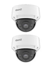 Lot of 2 Ganz ZN8-D4DTZF71L 2MP Outdoor IP Dome Camera, 2.7-13.5mm Zoom PoE IK10