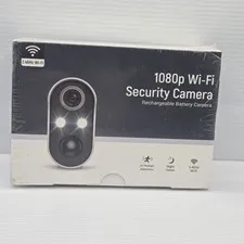 1080p Wireless Security Camera Outdoor WiFi Rechargeable Battery AI Human...