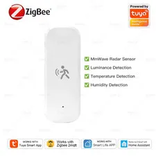 Zigbee10G MmWave Radar Motion Sensor Human Detector with Illuminance Temperature