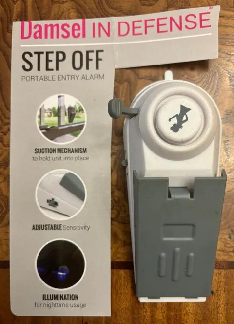 Damsel In Defense - Step Off Portable Entry Alarm, New, Sealed 120 Decibel Alarm