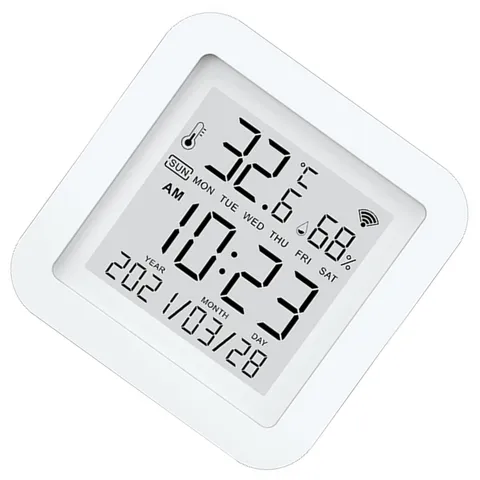 5V/1A Smart Thermometer Hygrometer Wi-Fi Temperature Humidity Sensor Monitor