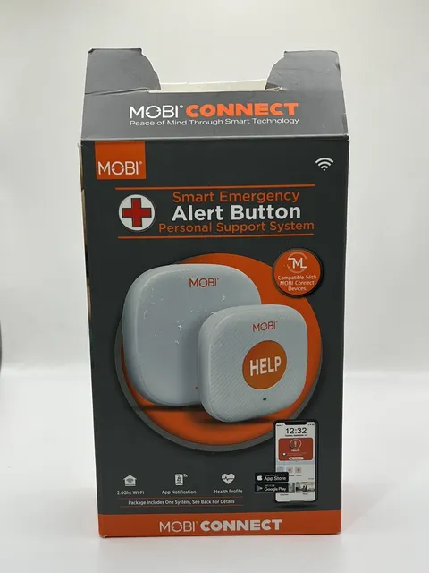 New MOBI Emergency Alert Button Smart Wireless Caregiver Support Monitoring
