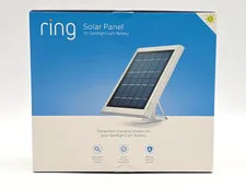 Ring Solar Panel for Spotlight Cam Battery Weather Resistant White - New In Box