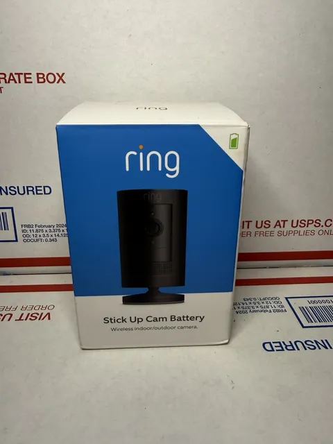 Ring Outdoor Stick Up Cam 1080p Wireless Security Camera (Battery) - Black