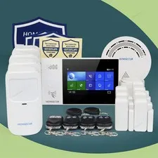 HOMSECUR Wireless WIFI 4G 2G RFID LCD Home House Alarm System