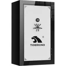TIGERKING 58-Gun Fireproof Safe, 45-Min Fire Rated, Modular Racks, Heavy Steel