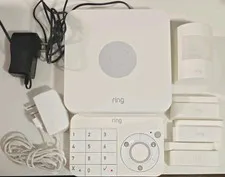 Ring Alarm Wireless Indoor Security System White Base Keypad Motion Contact Sens