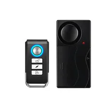 Wireless Vibration Anti-Theft Alarm 110dB Doors Windows Bike with Remote Control