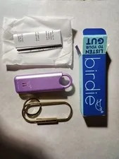 She's Birdie Women's Personal Alarm  With Keychain  Metallic Holiday Purple NIB