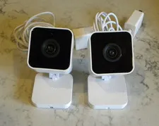 Lot Of 2 onn. Indoor Wired Security Camera 1080p Video Works W/Google Home 