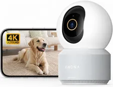 Indoor Camera Anona Pano 4K UHD Auto-Track, 360°Pan Tilt 2.4G/5G Dual-Band Wi-Fi