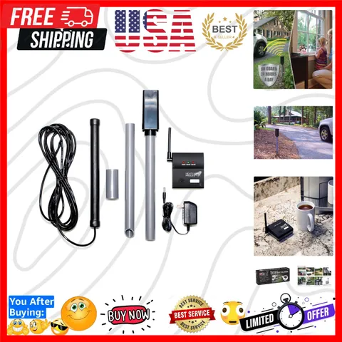 FM231 Wireless Driveway Alarm – Electromagnetic Vehicle Detection, Indoor Rec...