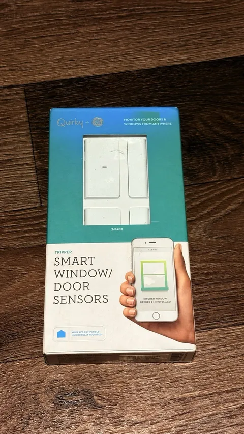 Quirky + GE Tripper Smart Window/Door Sensors 2-Pack, Wink ZigBee, White