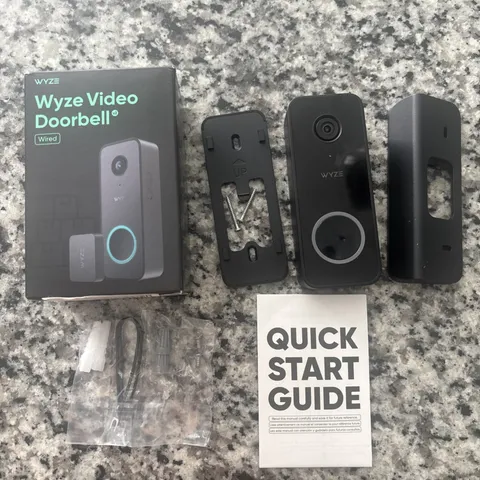 Wyze Video Doorbell v2 Wired 2K HD Cam 2-Way Audio Night Vision - Used, Tested