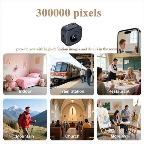 Security Camera HD Mini Full Color Night Vision High Definition WiFi Monitor