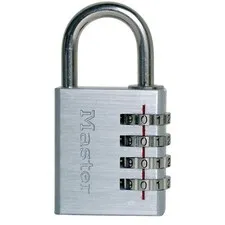 Master Lock 7640EURD Aluminum 40mm 4-Digit Combination Lock