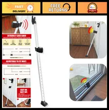 Heavy Duty Door Security Bar with 120 dB Alarm | Sliding Door Stopper & Jammer