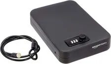 Portable Security Case Lock Box Safe with Combination Lock for Valuables, Docume