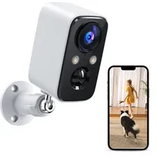 2K 4G LTE Cellular Security Camera Outdoor Wireless Battery No WiFi Needed