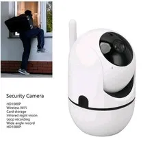 WiFi Dome Security Smart Camera Set 1080p w/ AI Motion Tracking Model White 