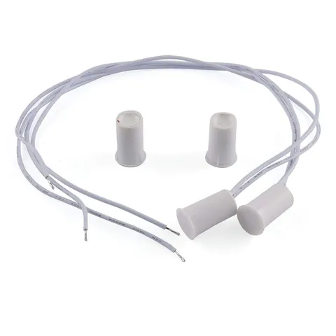 E-outstanding 2 Pcs Recessed Door Window Magnetic Switch Wired Home White