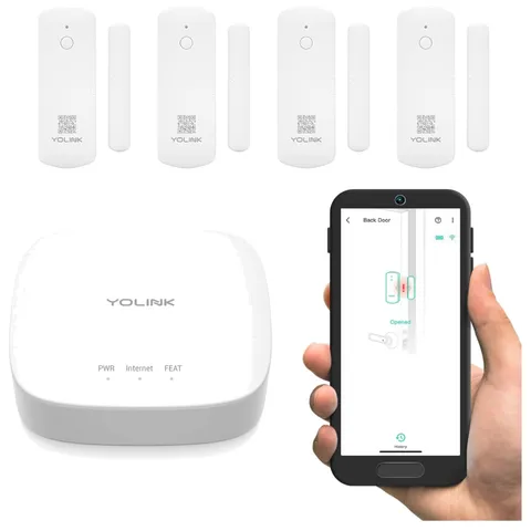 5- LoRa Smart Door Sensor Kit - 1/4 Mile Range with Alerts & Easy Setup