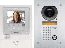 Aiphone JFS-2AEDF Audio/Video Intercom System with Flush-Mount Door Station