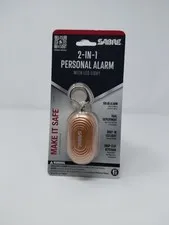 New Sealed Sabre 2-in-1 Personal Alarm Light Rose Gold With LED Light 130dB Dual