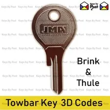 BRINK - THULE - BMW DETACHABLE TOWBAR KEY CUT TO YOUR CODE 3D01 TO 3D57