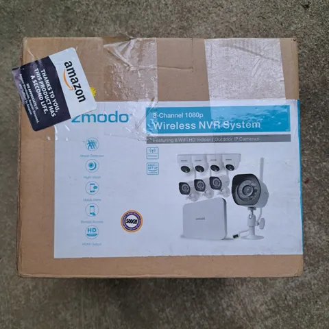 Zmodo Outdoor 8 Channel 1080p Wireless NVR Security Camera System NEW